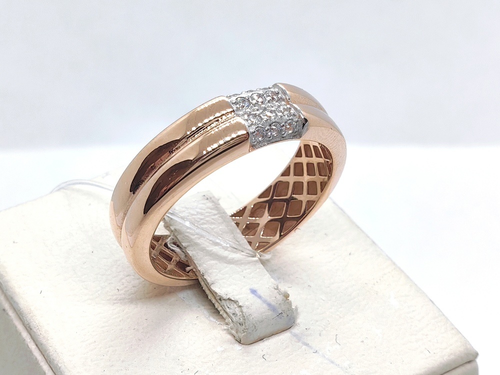 КОЛЬЦО С КАМНЯМИ (Au 585)