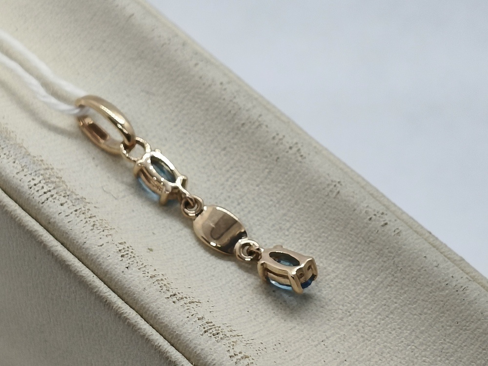 ПОДКМИ585 ПОДВЕСКА С КАМНЯМИ (Au 585)