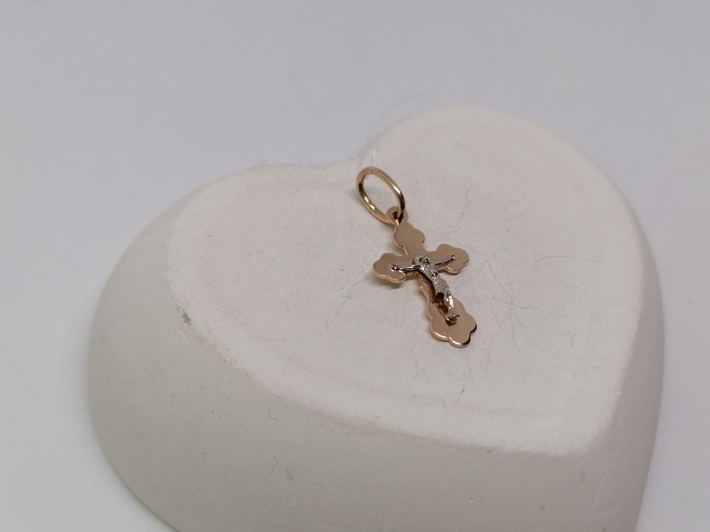 810-00330-10-00-00-00 ПОДВЕСКА КРЕСТ без камня (Au 585)