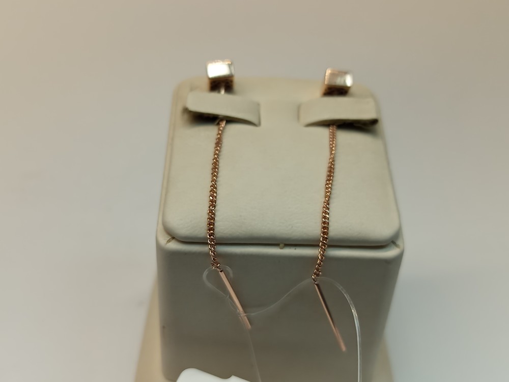 СЕРЬГИ ПРОДЕВКИ без камня (Au 585)