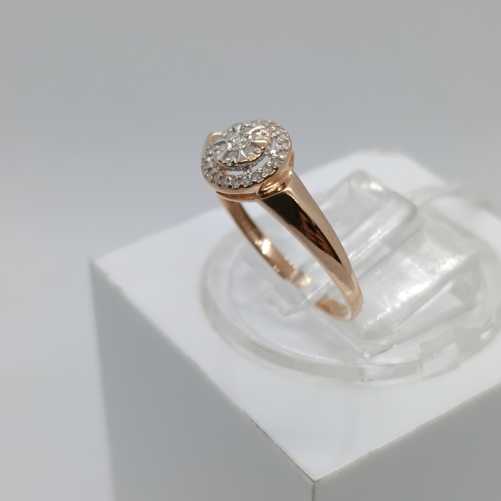 КОЛЬЦО БРИЛЛИАНТ Au 585