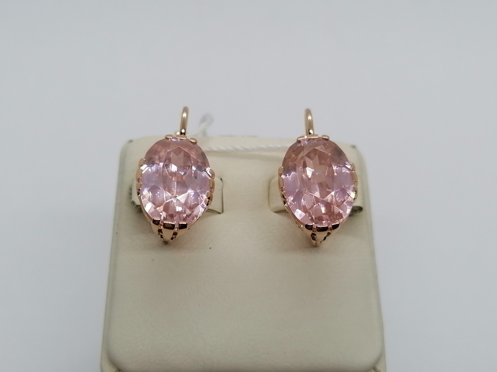 СЕРЬГИ С КАМНЕМ (Au 583)