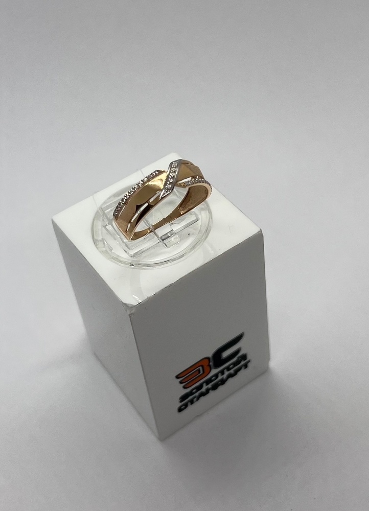 КОЛЬЦО С КАМНЯМИ (Au 585)