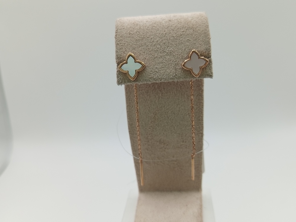 СЕРЬГИ ПРОДЕВКИ с камнем (Au 585)