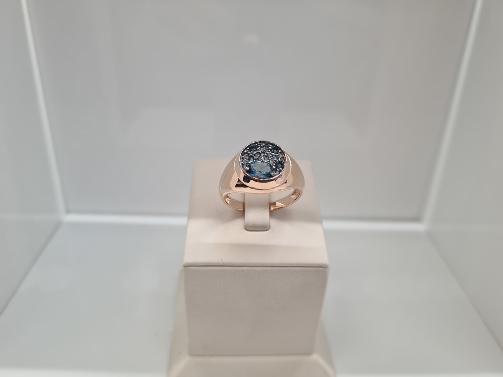 КОЛЬЦО ЛОНДОН-ТОПАЗ (Au 585)