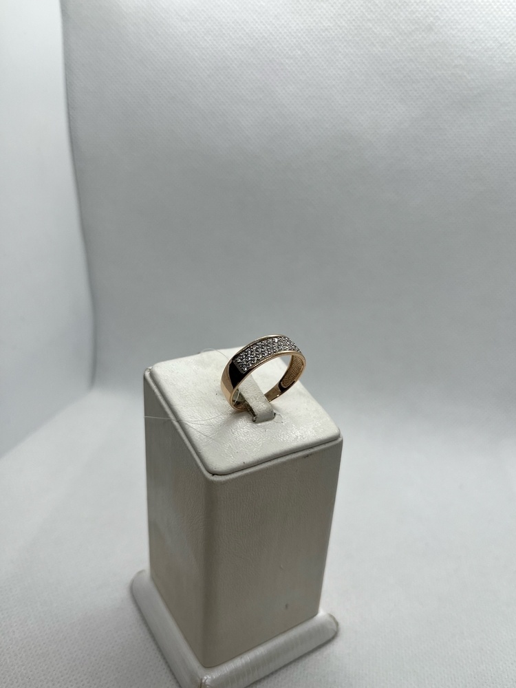 КОЛЬЦО С КАМНЯМИ (Au 585)