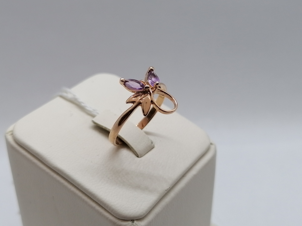 КОЛЬЦО С КАМНЯМИ (Au 585)