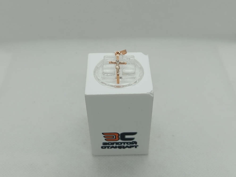 ПОДКБК585 ПОДВЕСКА КРЕСТ БЕЗ КАМНЯ (Au 585)