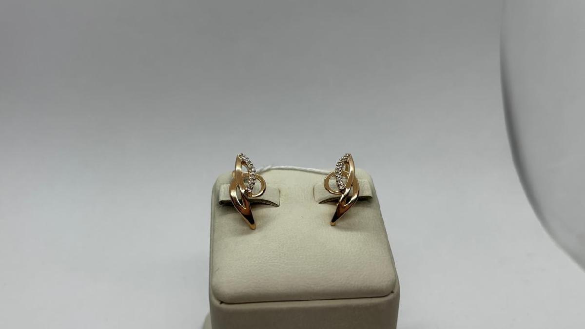 СЕРЬГИ С КАМНЯМИ (Au 585)