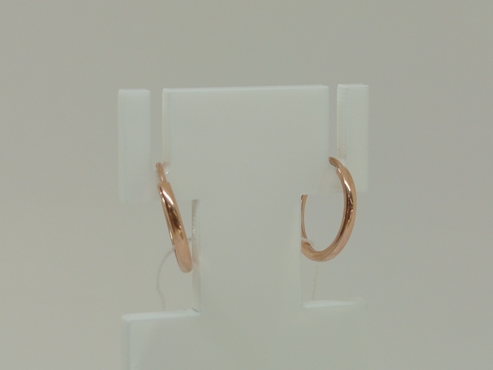 021003 СЕРЬГИ КОНГО без камня (Au 585)