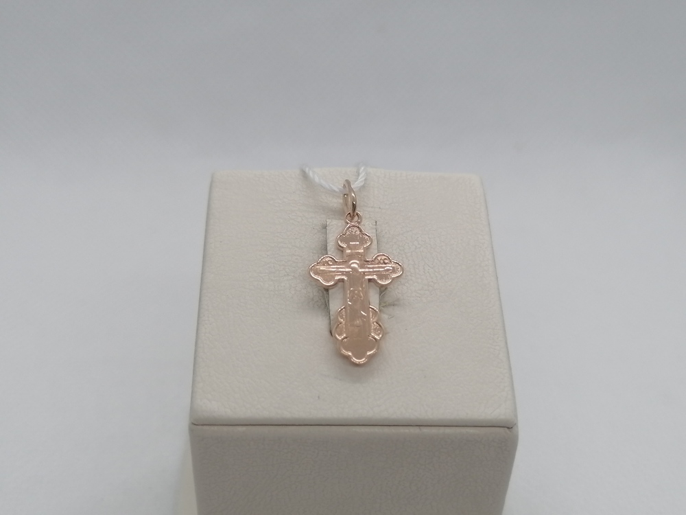 ПОДВЕСКА КРЕСТ БЕЗ КАМНЯ (Au 585)
