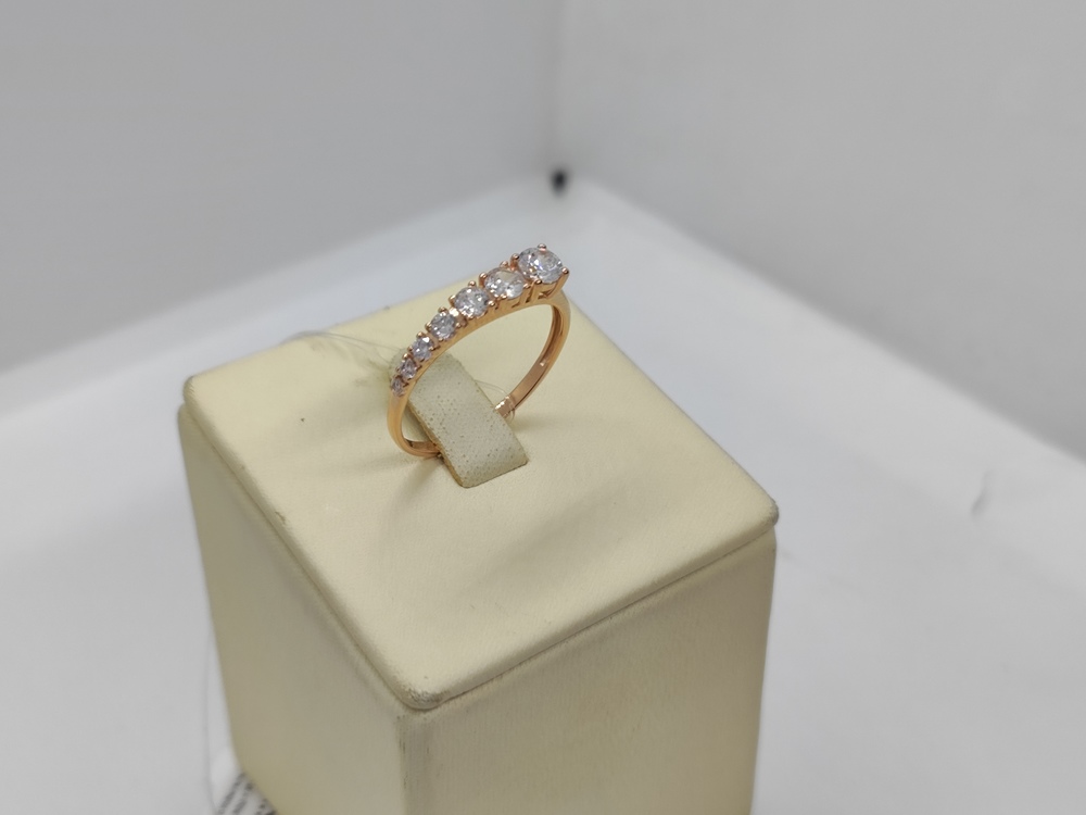 КОЛЬЦО С КАМНЯМИ (Au 585)