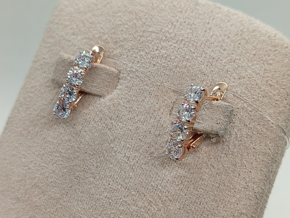 СЕРЬГИ С КАМНЯМИ (Au 585)