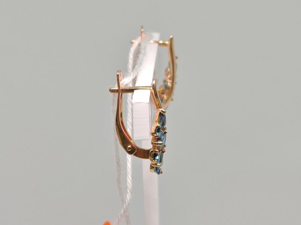 СЕРЬГИ С КАМНЯМИ (Au 585)