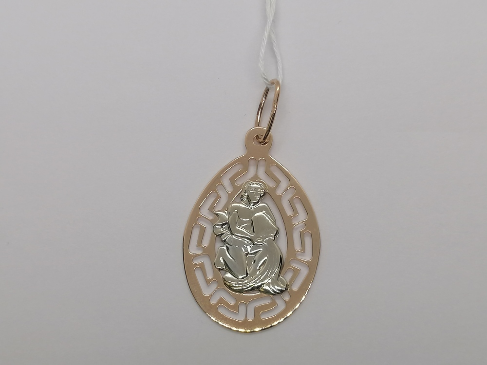 ПОДВЕСКА ЗНАК ЗОДИАКА ВОДОЛЕЙ Au 585