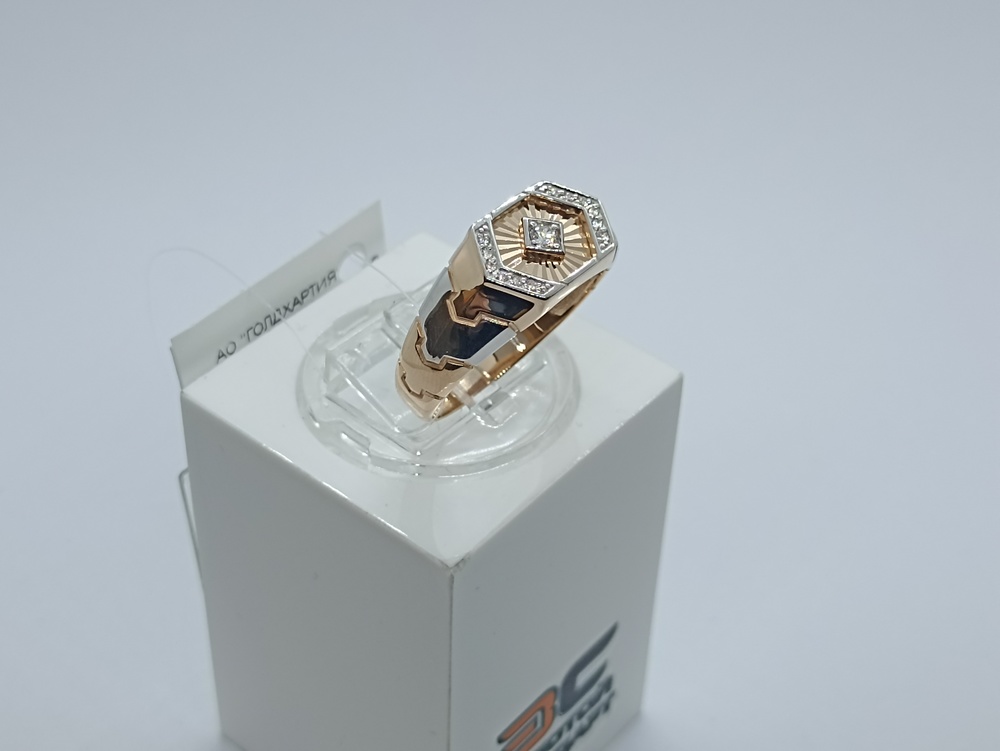 ПЕЧАТКА С КАМНЯМИ (Au 585)