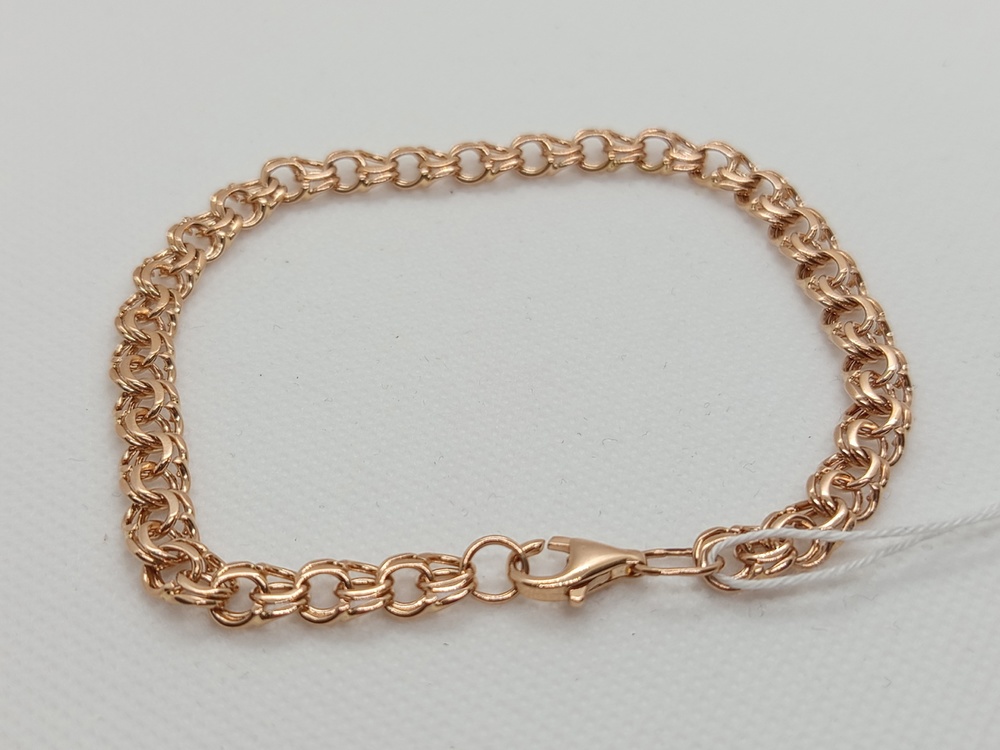 БЛБ585 БРАСЛЕТ ПОЛНОВЕСНЫЙ Бисмарк (Au 585)