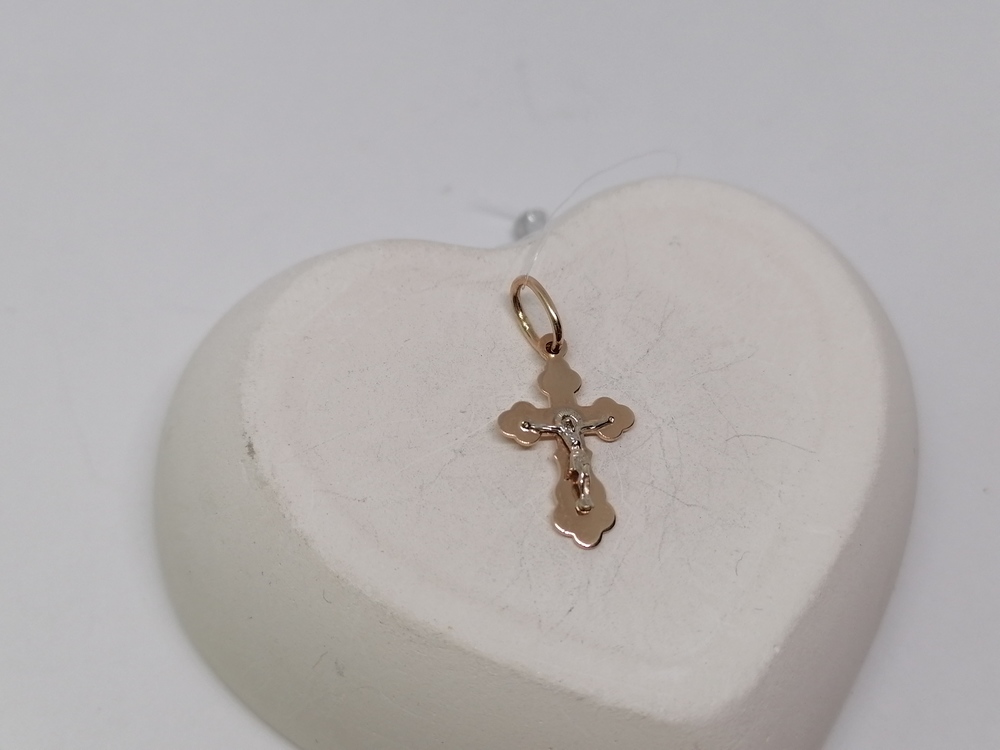 810-00330-10-00-00-00 ПОДВЕСКА КРЕСТ без камня (Au 585)