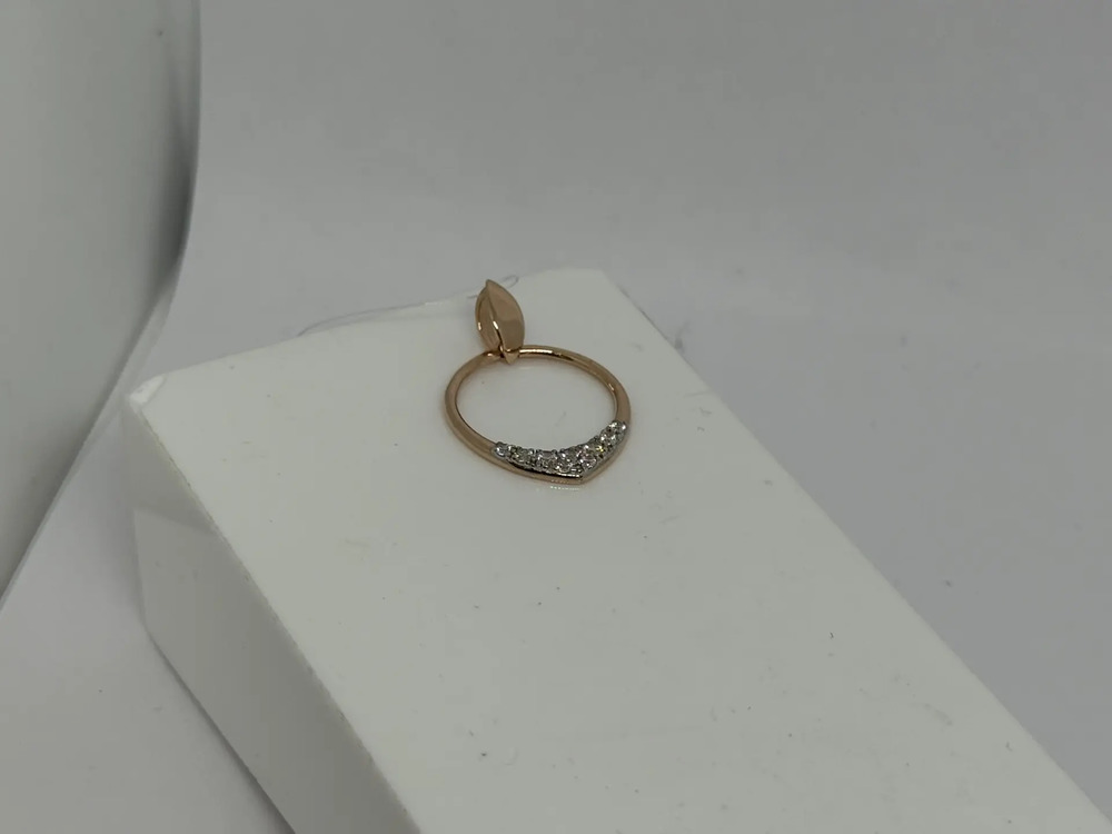 01-317889 ПОДВЕСКА С КАМНЯМИ (Au 585)