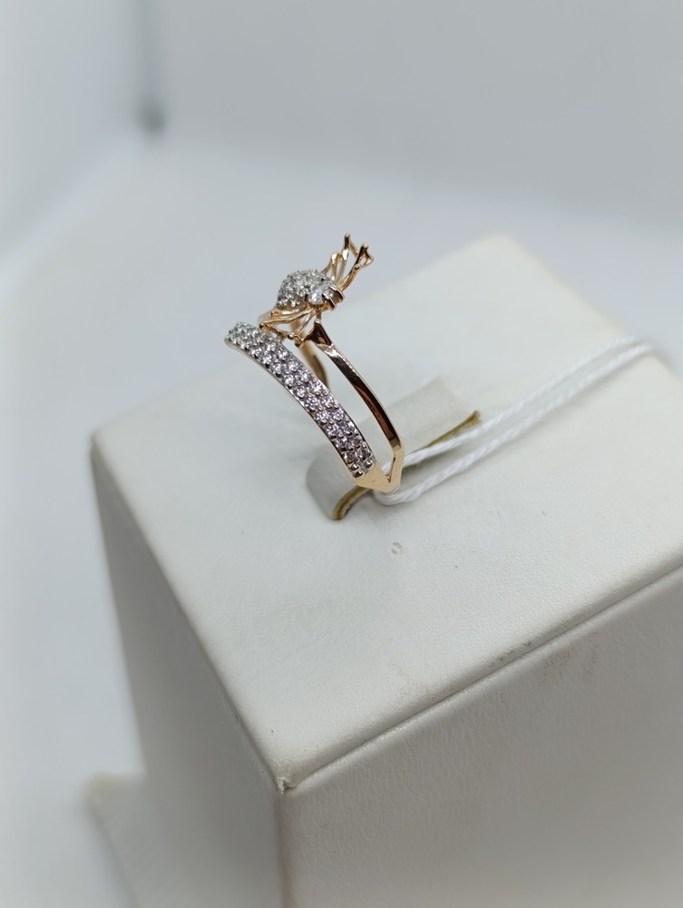 КОЛКМИ585 КОЛЬЦО С КАМНЯМИ (Au 585)