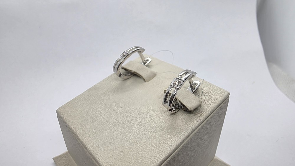 СЕРЬГИ БРИЛЛИАНТ (Ag 925)