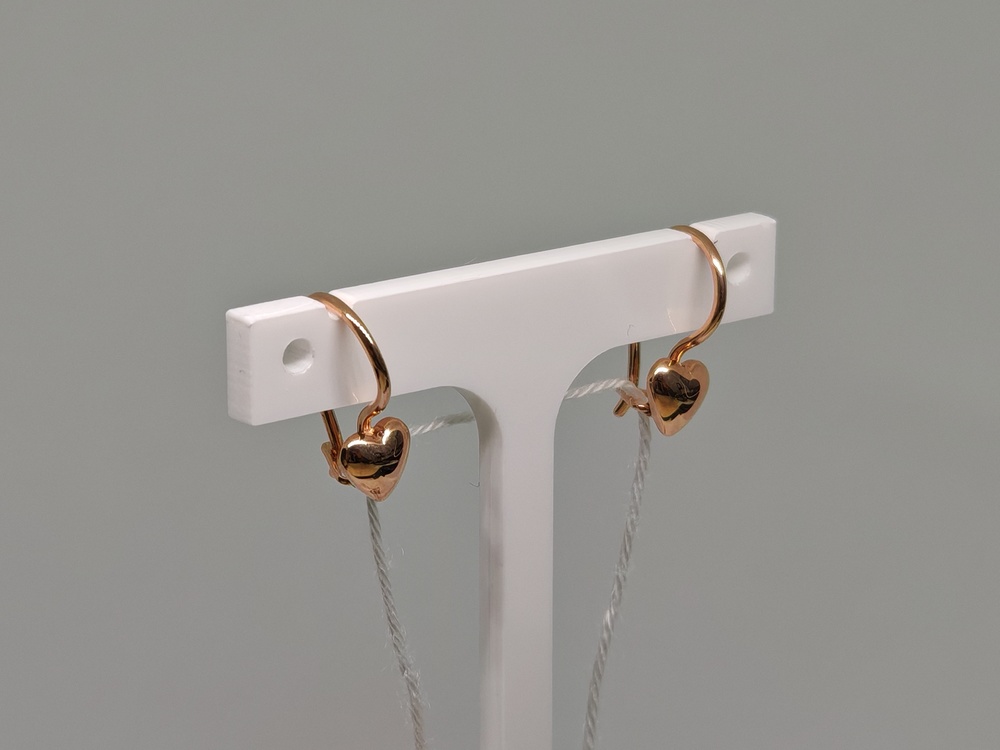 СЕРЬГИ БЕЗ КАМНЯ (Au 585)