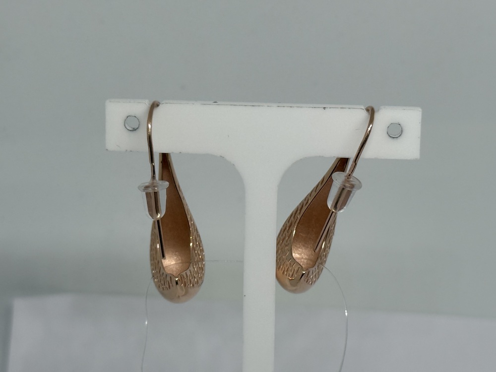 СЕРЬГИ ПЕТЕЛЬКА без камня (Au 585)