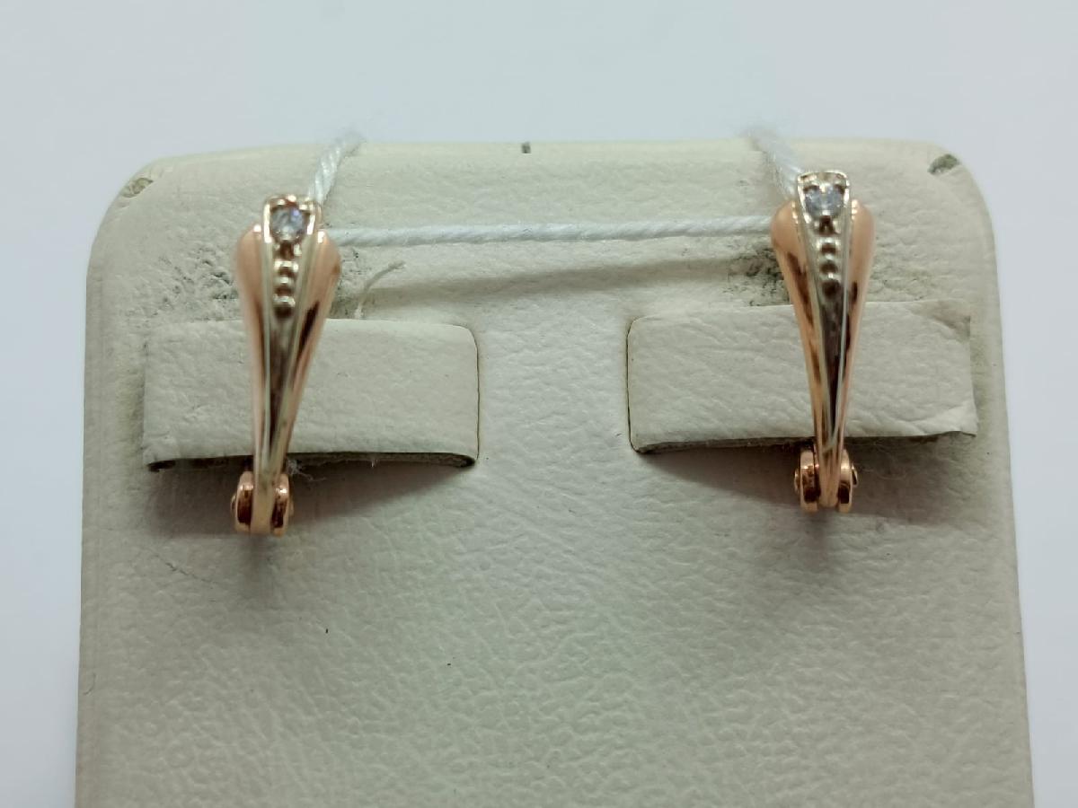 СЕРЬГИ С КАМНЕМ (Au 585)