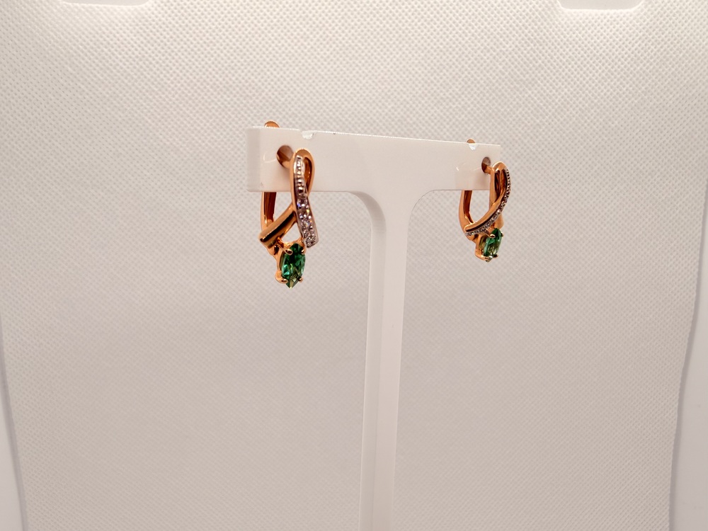 СЕРЬГИ С КАМНЯМИ (Au 585)