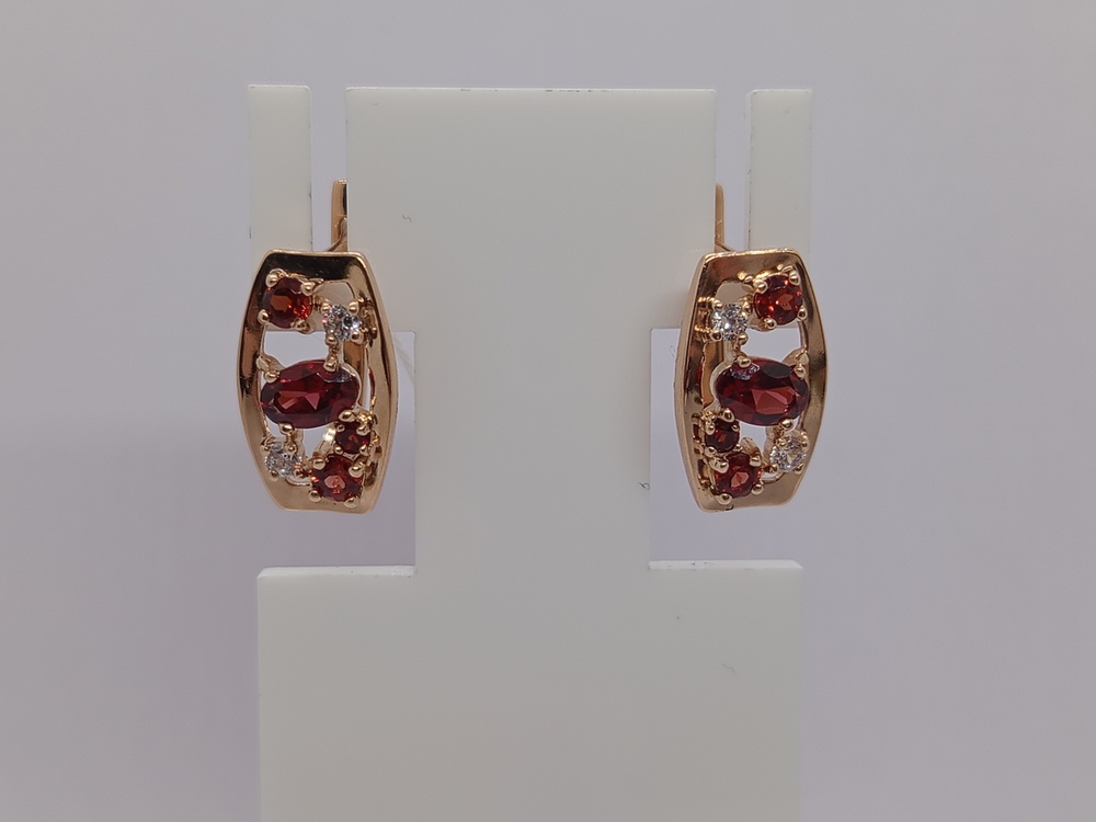 СЕРЬГИ С КАМНЯМИ (Au 585)