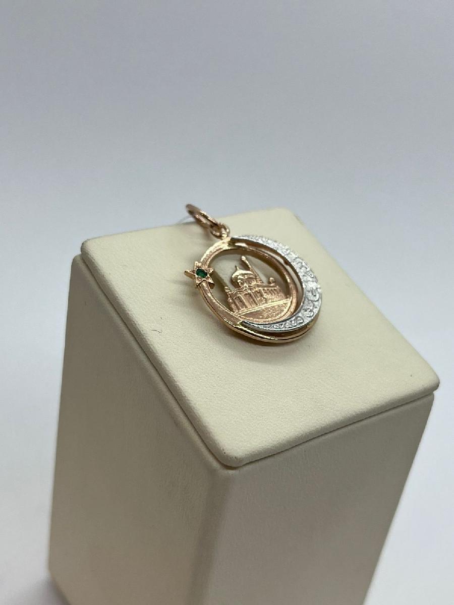 ПОДВЕСКА МЕЧЕТЬ с камнями (Au 585)