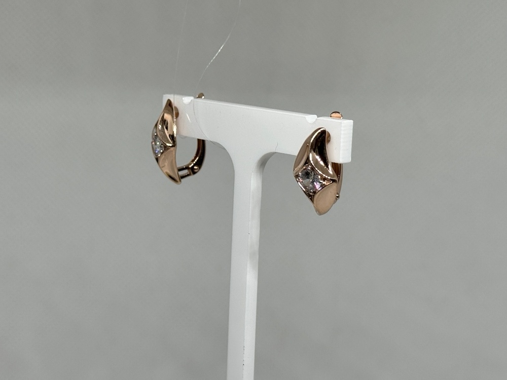 СЕРЬГИ С КАМНЕМ (Au 585)