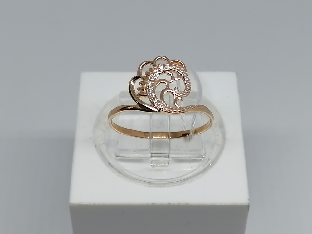 КОЛЬЦО С КАМНЯМИ (Au 585)