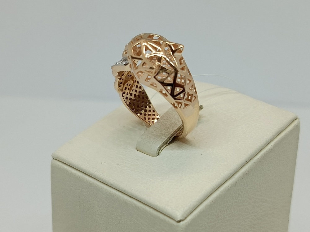 КОЛЬЦО С КАМНЯМИ (Au 585)