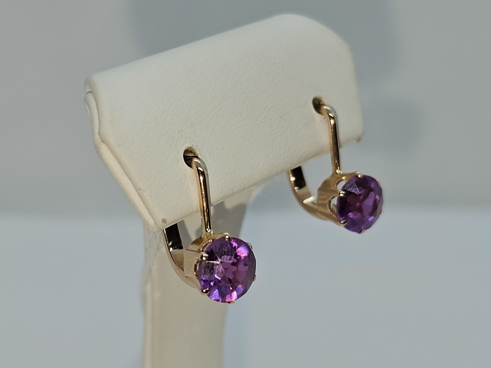 СЕРЬГИ С КАМНЕМ (Au 583)