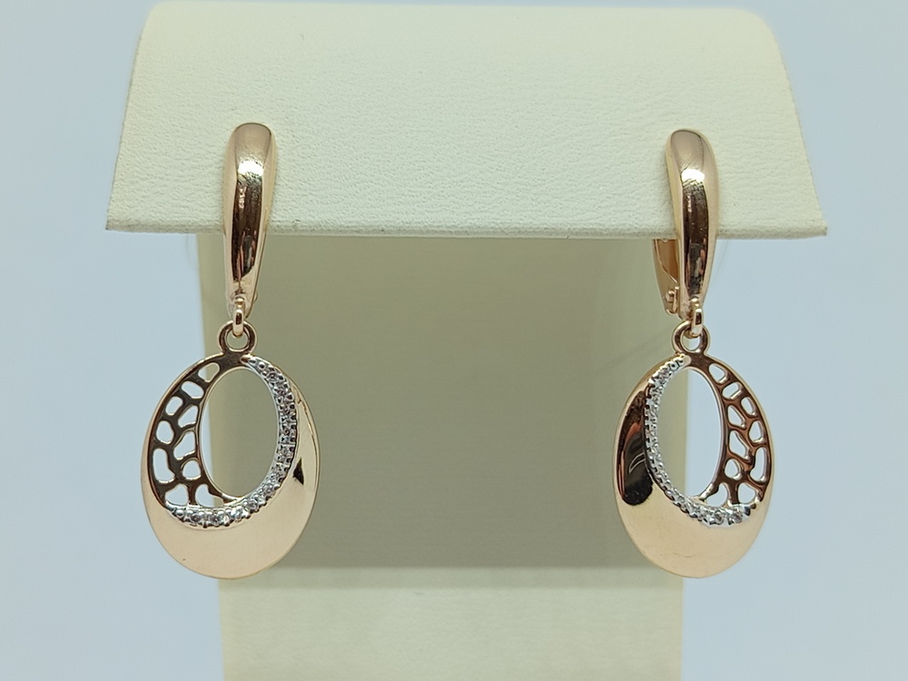 СЕРЬГИ С КАМНЯМИ (Au 585)