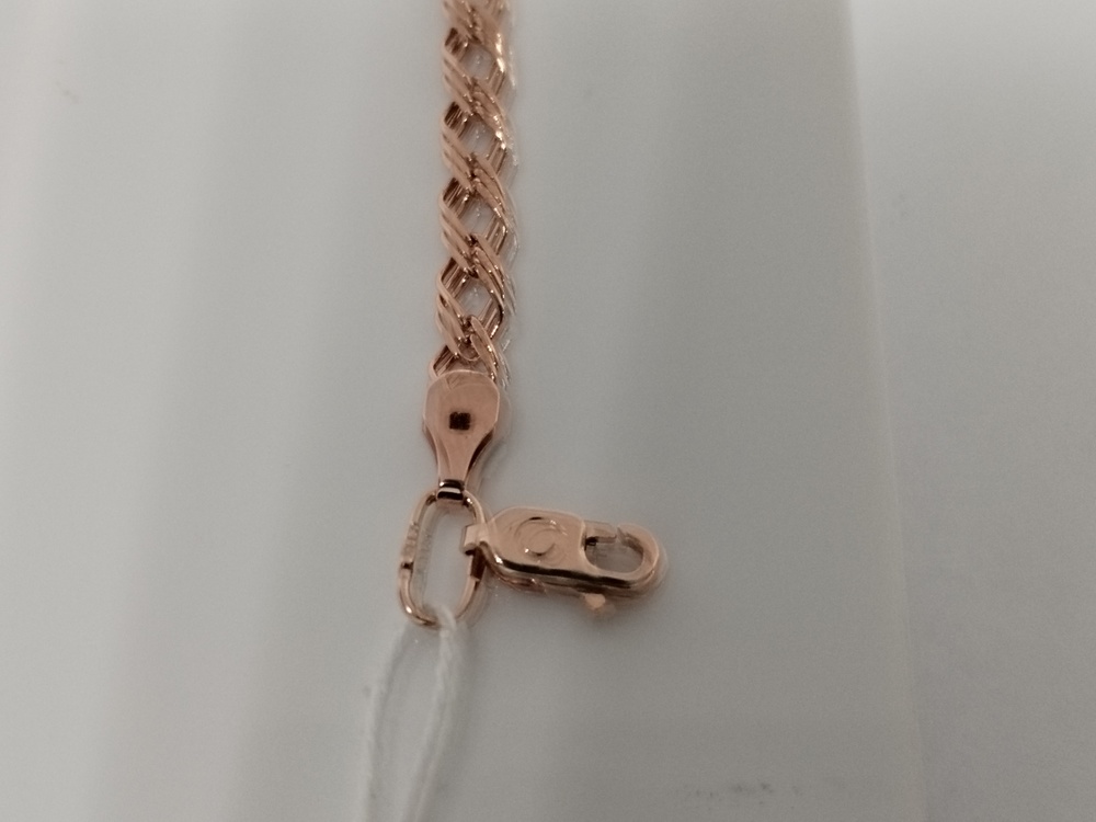 БРАСЛЕТ ПОЛНОВЕСНЫЙ Ромб тройной Au 585