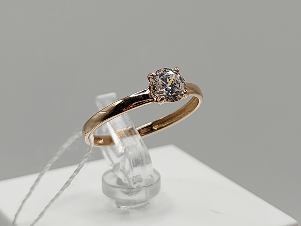 КОЛКМ585 КОЛЬЦО С КАМНЕМ (Au 585)