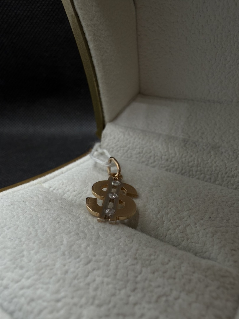 ПОДКМИ585 ПОДВЕСКА С КАМНЯМИ (Au 585)