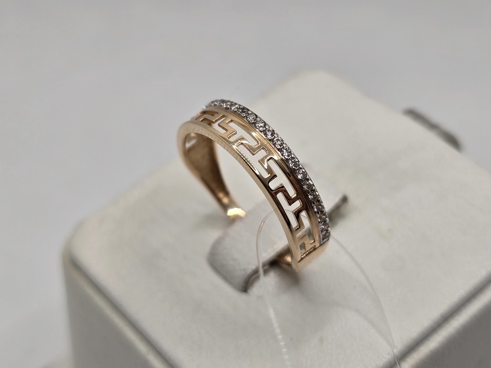 КОЛЬЦО С КАМНЯМИ (Au 585)