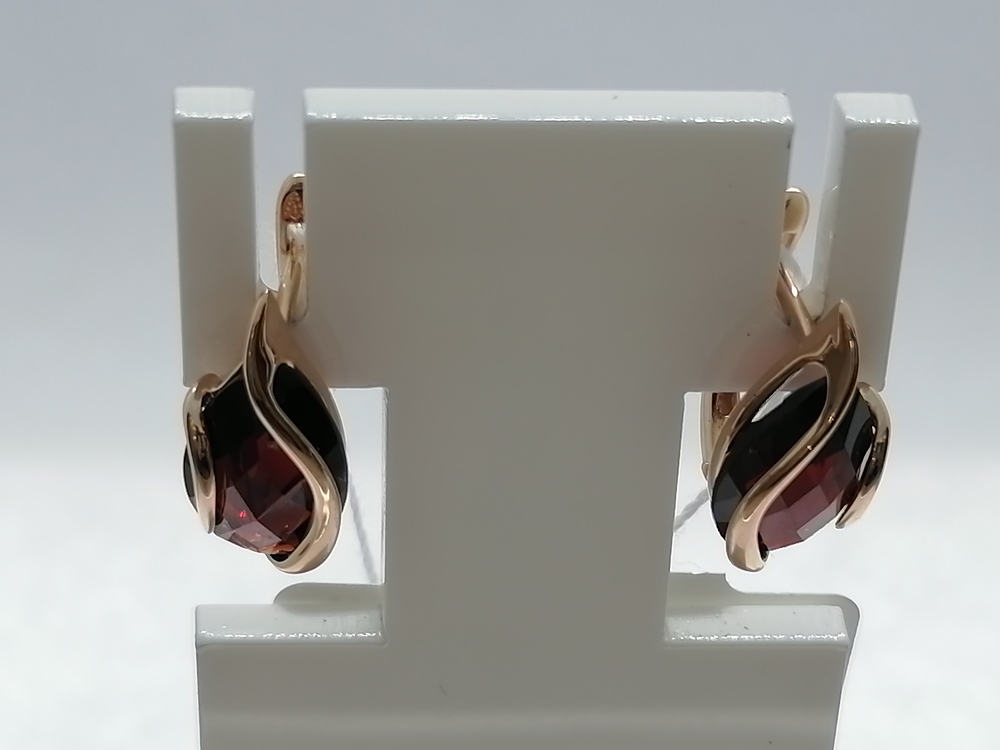 СЕРЬГИ С КАМНЕМ (Au 585)