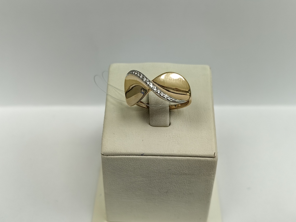 КОЛЬЦО С КАМНЯМИ (Au 585)