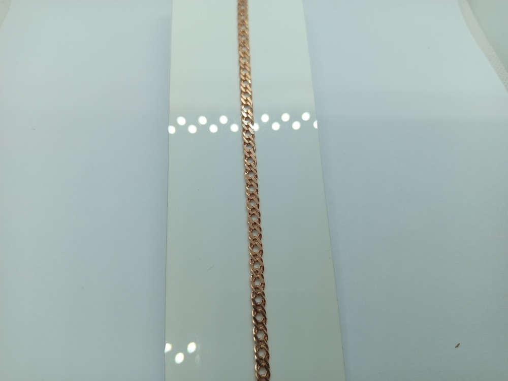 БРАСЛЕТ ПУСТОТЕЛЫЙ Ромб двойной (Au 585)