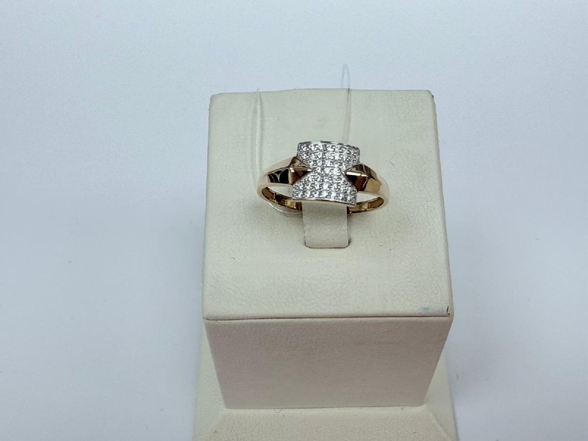 КОЛЬЦО С КАМНЯМИ (Au 585)