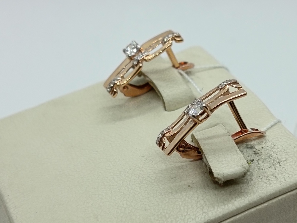 СЕРЬГИ С КАМНЯМИ (Au 585)