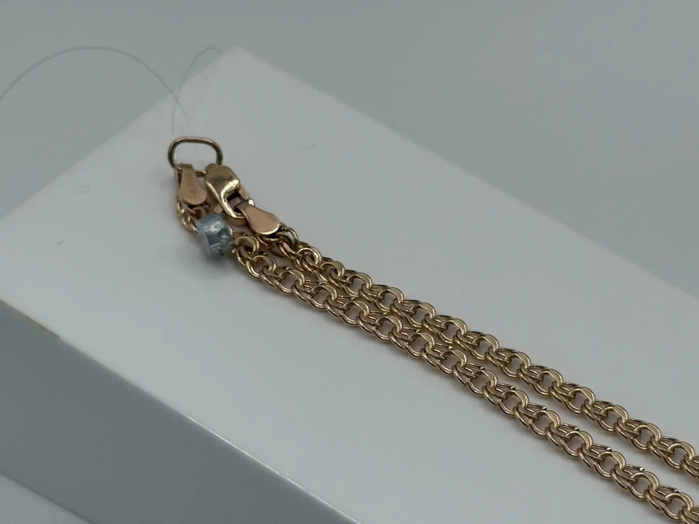 ЦЕПЬ ПУСТОТЕЛАЯ Бисмарк (Au 585)