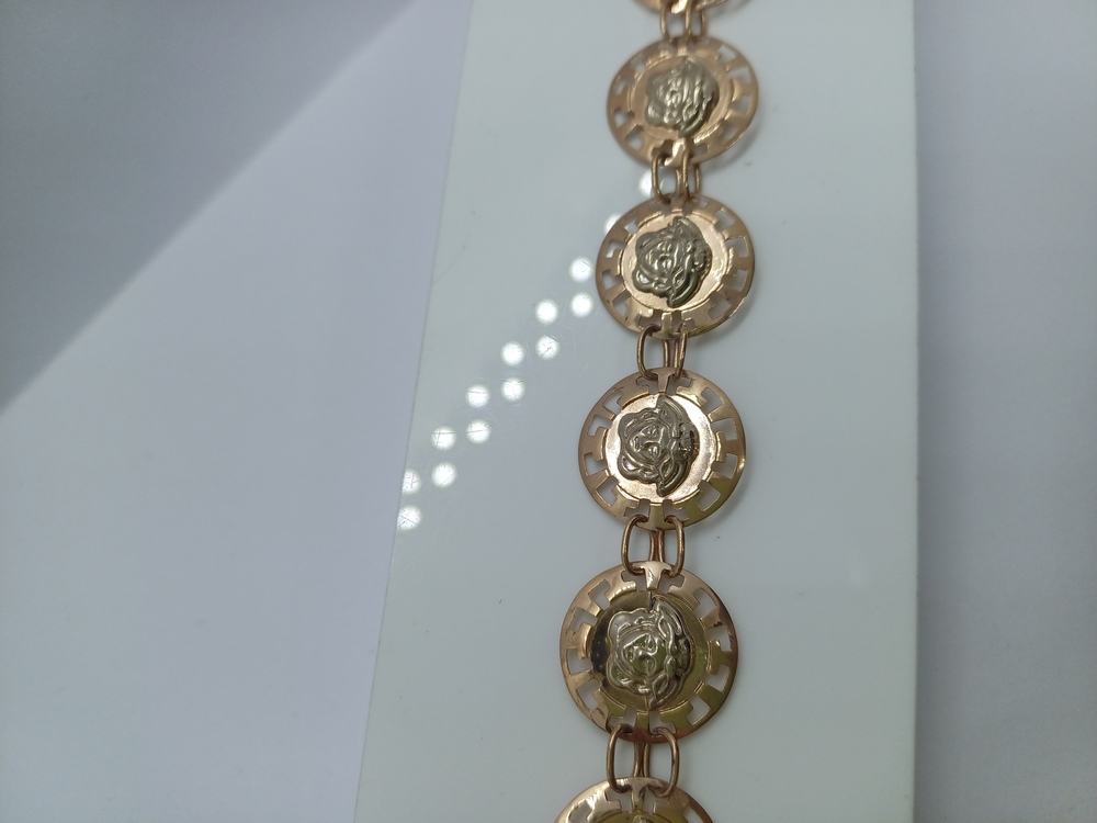 БРАСЛЕТ ПУСТОТЕЛЫЙ Фантазия (Au 585)