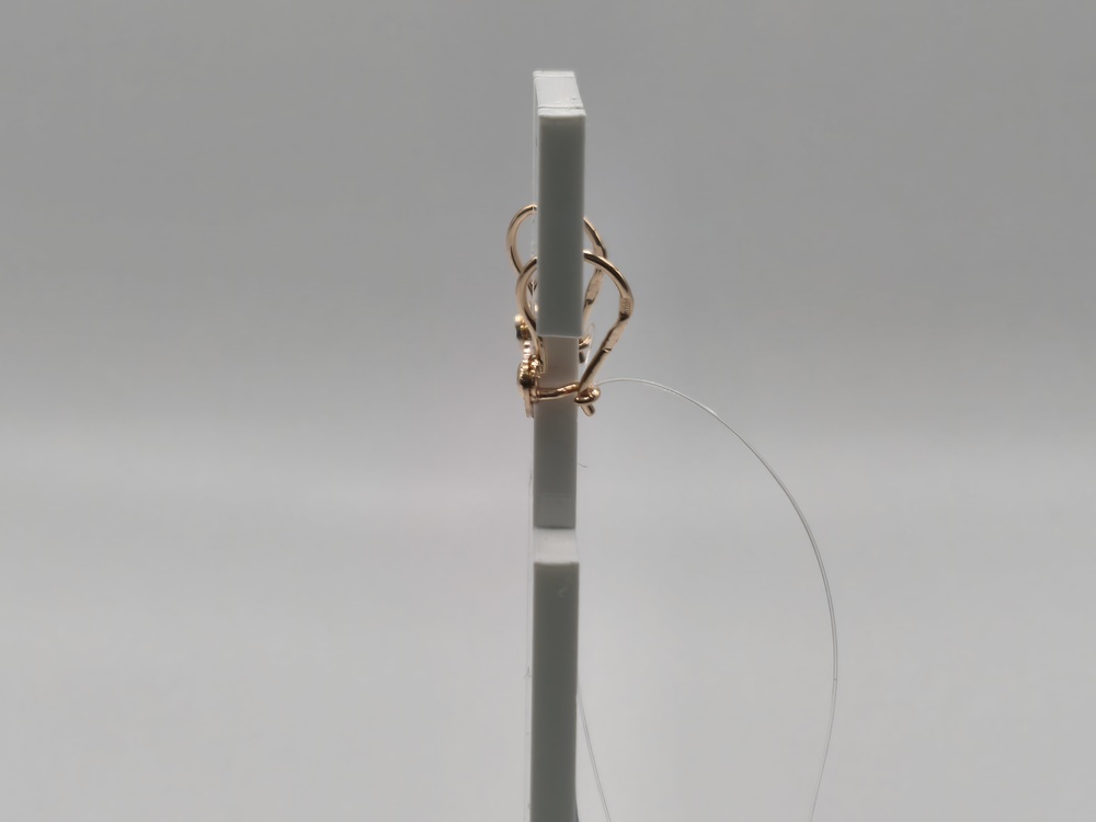 СЕРЬГИ ПЕТЕЛЬКА без камня (Au 585)