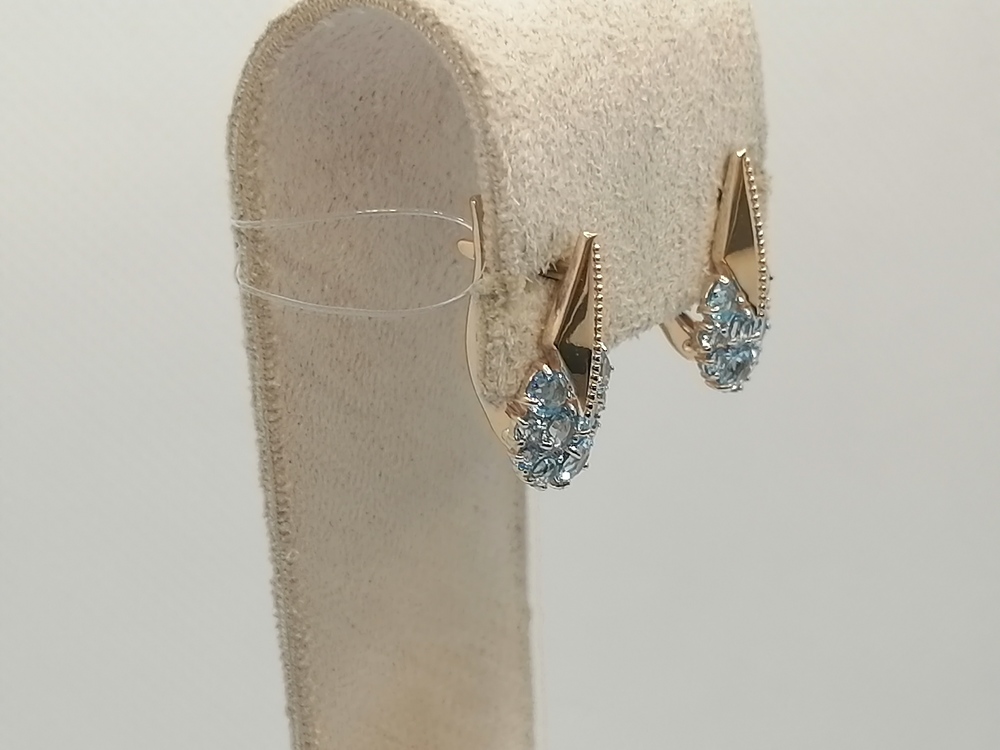 СЕРЬГИ ТОПАЗ (Au 585)