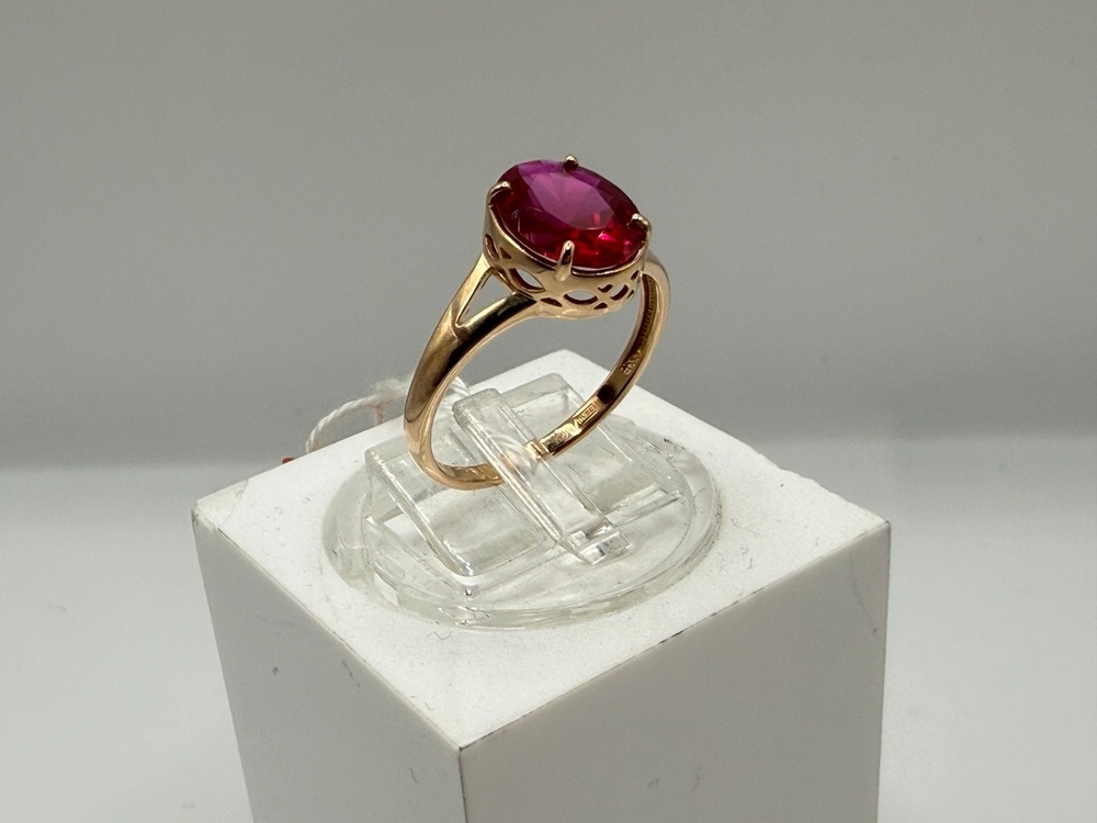 КОЛКМ585 КОЛЬЦО С КАМНЕМ (Au 585)